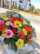 Букет цветов из:  Герберы #REPLACE_PRED# Гехах