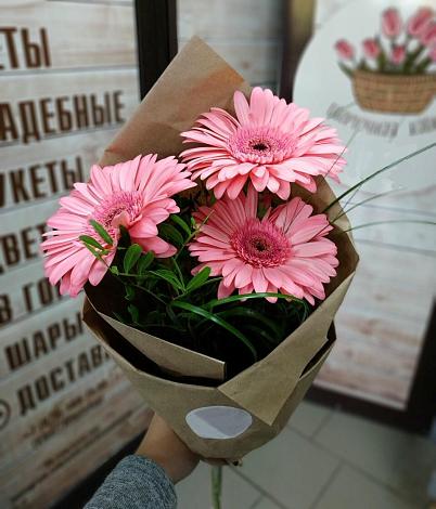 Букет цветов из: Герберы в Гехах